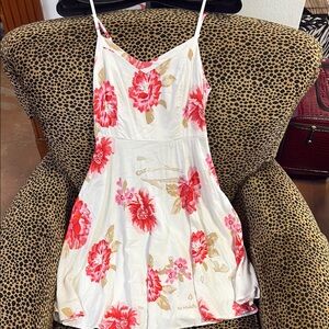 Old Navy Floral Dress - White and Red
